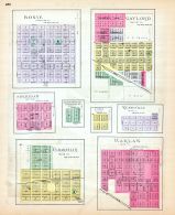 Hoxie, Gaylord, Sheridan, Jacksonville, Cora, Reamsville, Cedarville, Harlan, Kansas State Atlas 1887